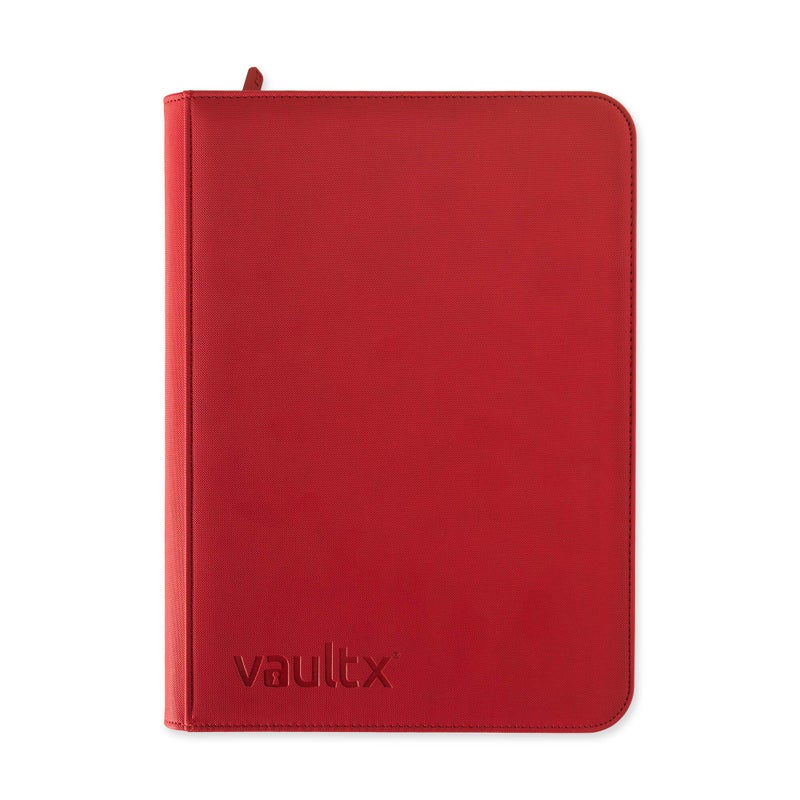 Vault X 9 Pocket Trading Card Zip Binder, 360 Cards, Premium Exo-Tec Album Material, 20 Side-Loading Pages, Folder for Collectible Games, Sports, TCG (Red) - Image 3